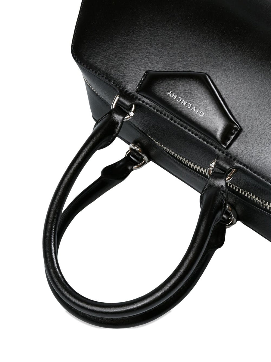 Givenchy Antigona East West Box Leather Bag Compact Top Zip Structured Handbag For Women