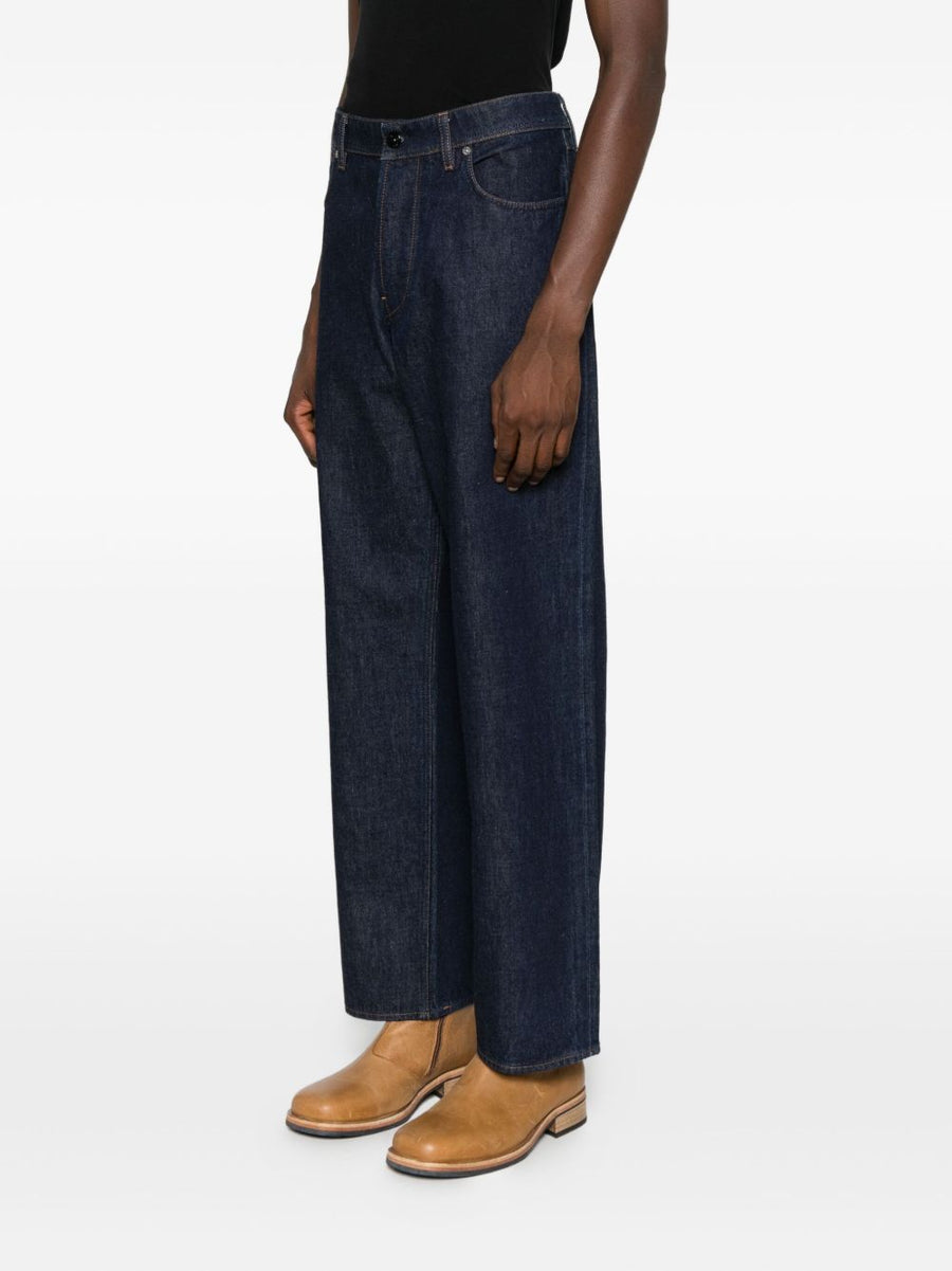 Stone Island Slim Fit Denim Jeans for Men in Dark Blue 100 Percent Cotton Luxury Everyday Wear