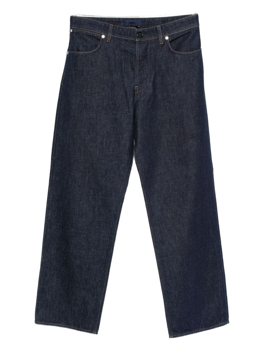 Stone Island Slim Fit Denim Jeans for Men in Dark Blue 100 Percent Cotton Luxury Everyday Wear