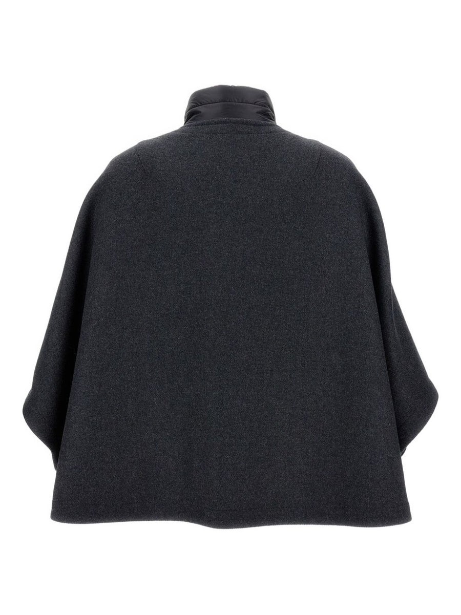 Fay Reversible Cape For Women Warm Wool Two Way Outer Layer Luxurious Versatility