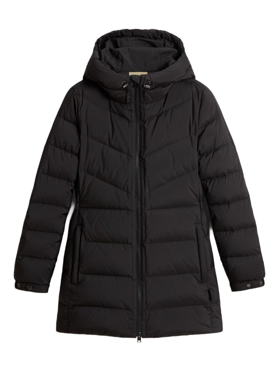 Woolrich Shirley Down Jacket For Women Hooded Full Zip Luxurious Warmth For Fall Winter