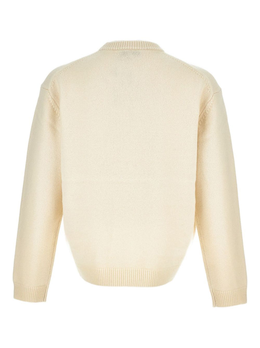 Fox Head Intarsia Sweater for Men by Maison Kitsuné Premium Lightweight Wool Knit with Iconic Fox Motif