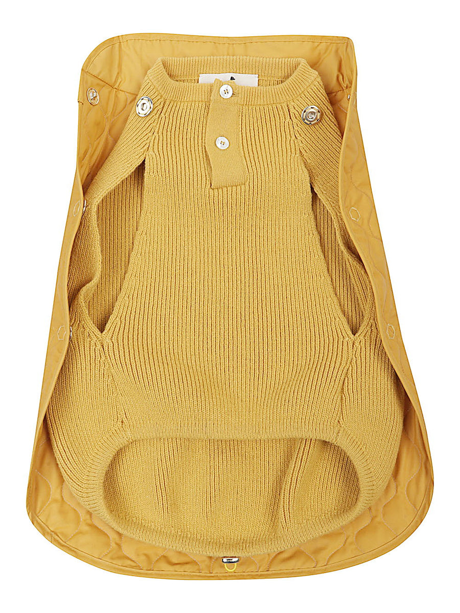 Poldo Dog Couture Sunny Summit Coat Two Way Wear For Daily Walks Vibrant Orange Dog Coat