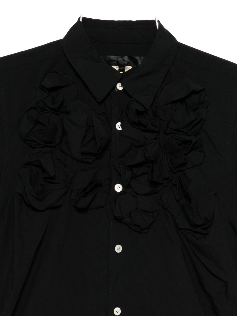 Comme Comme Floral AppliquÃ© Shirt