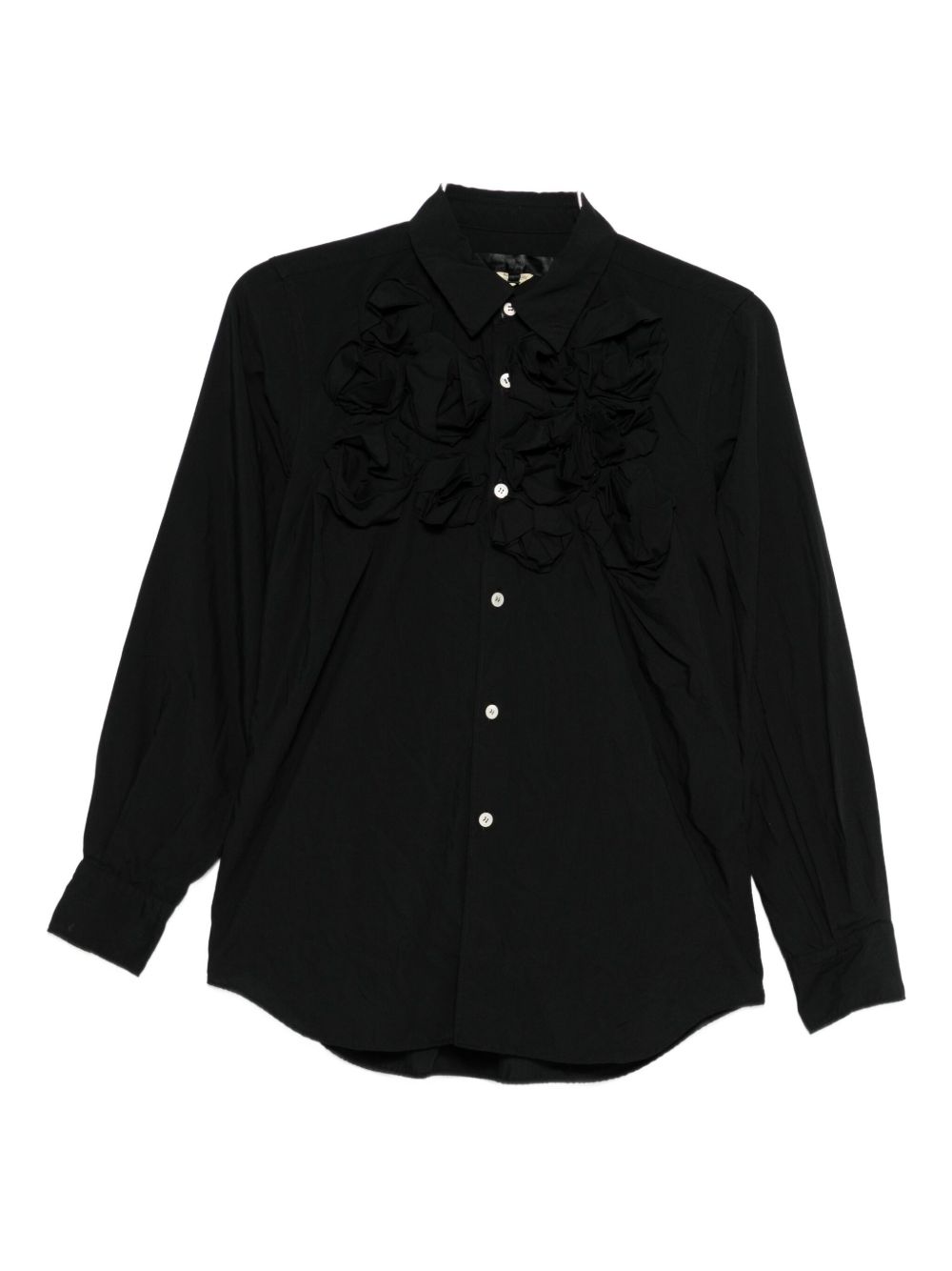 Comme Comme Floral AppliquÃ© Shirt