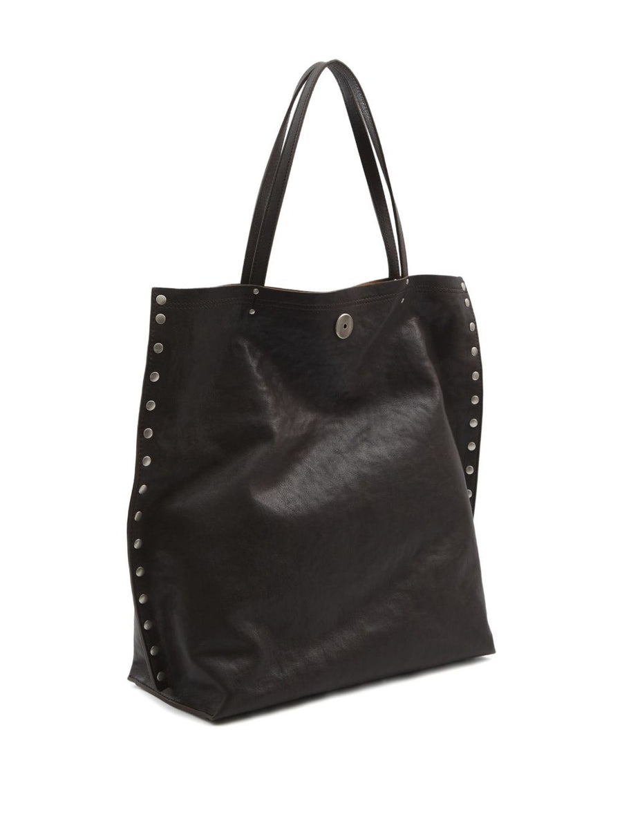Zanellato A'Spasso Medium Lambskin Shopper Bag For Women With Twist Lock Stud Detailing Versatile Everyday Use