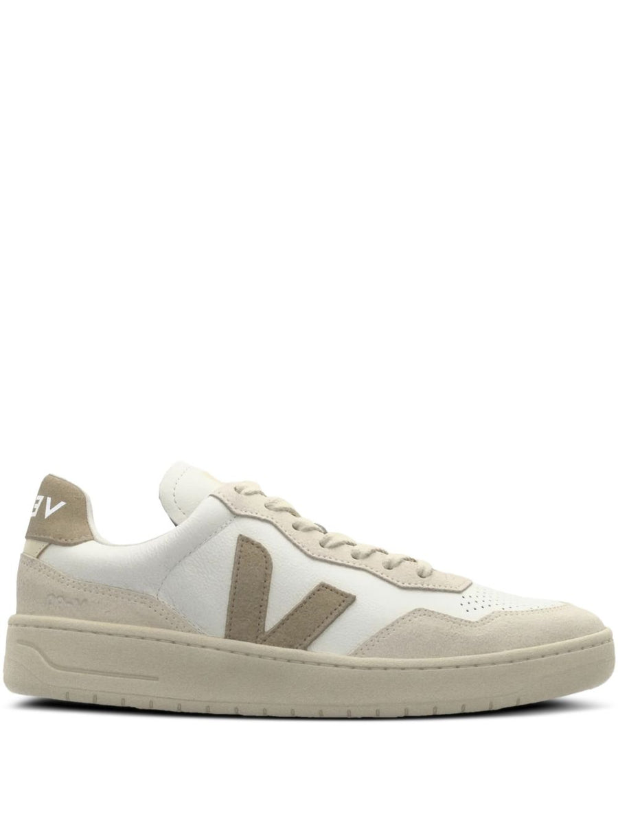 Veja V-90 Sneakers For Women Premium Suede And Organic Leather Beige Upper Minimalist Everyday Wear