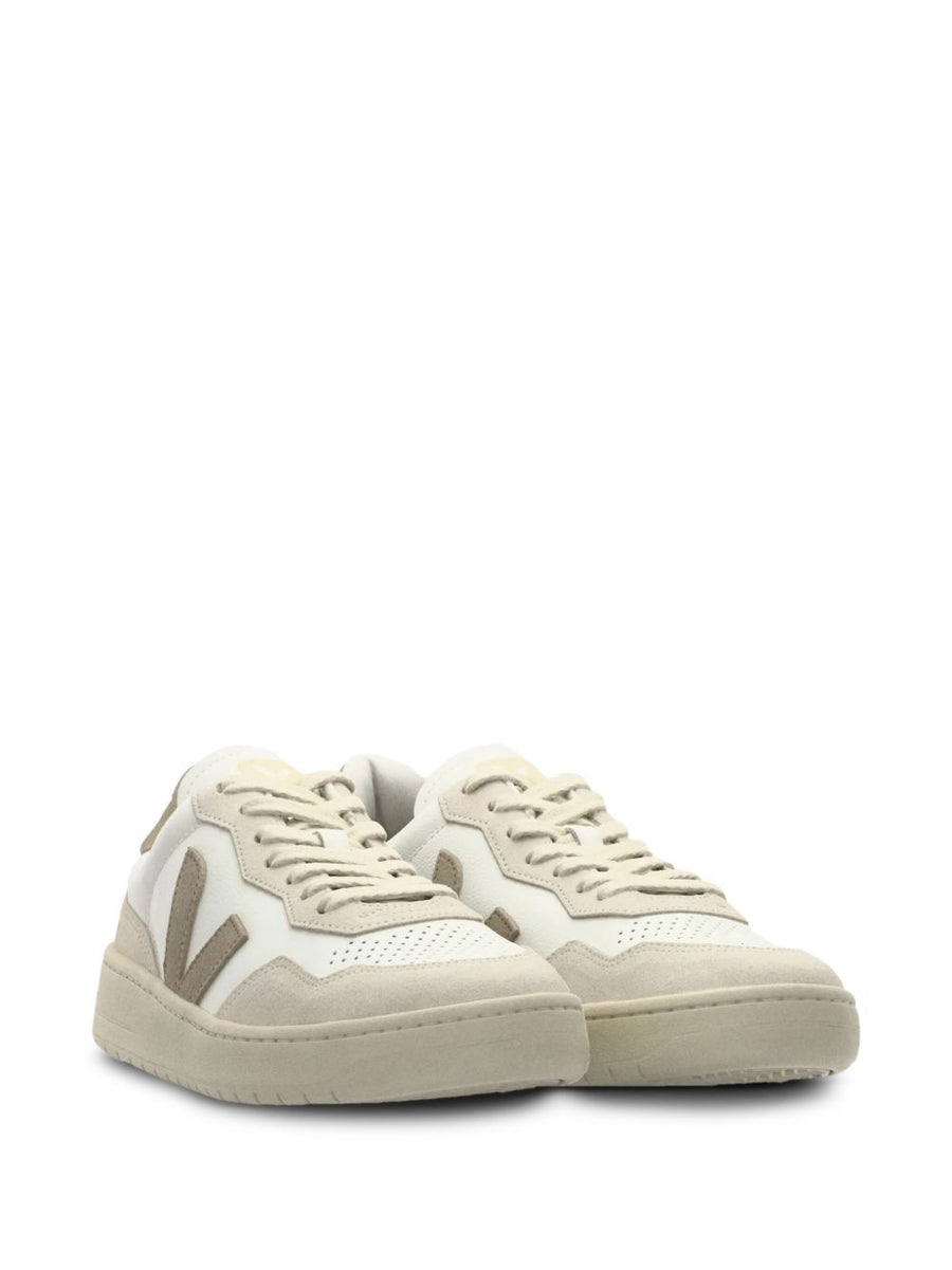Veja V-90 Sneakers For Women Premium Suede And Organic Leather Beige Upper Minimalist Everyday Wear