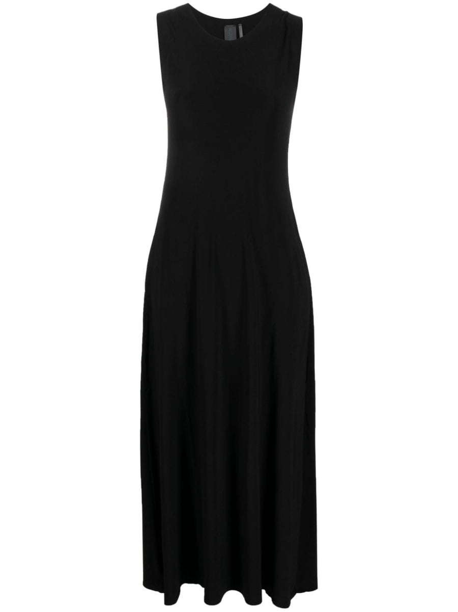 Norma Kamali Velvet Effect Evening Dress For Women Sleek Sleeveless Ankle Length Glam
