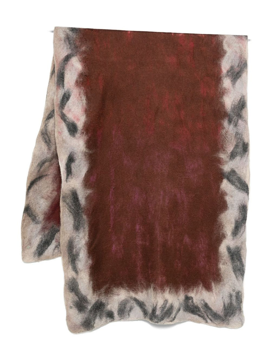 Silvana Manetti Cashmere Silk Scarf Red One Size For Women Warm Luxury Accessory