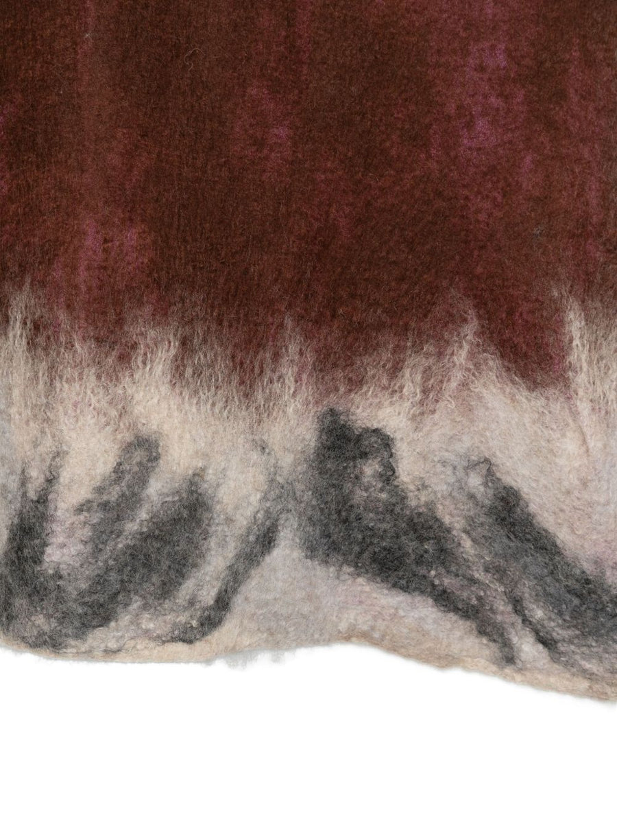 Silvana Manetti Cashmere Silk Scarf Red One Size For Women Warm Luxury Accessory