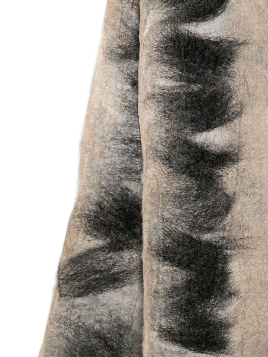 Silvana Manetti Grey Jagged Edge Cashmere Silk Scarf For Women Quiet Luxury Warmth