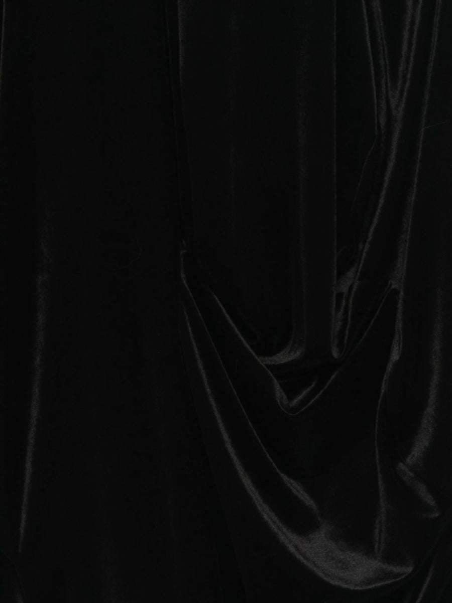 Comme Des Garçons Draped Sleeveless Top For Women Chic Sculpted Silhouette With Asymmetric Hem Black