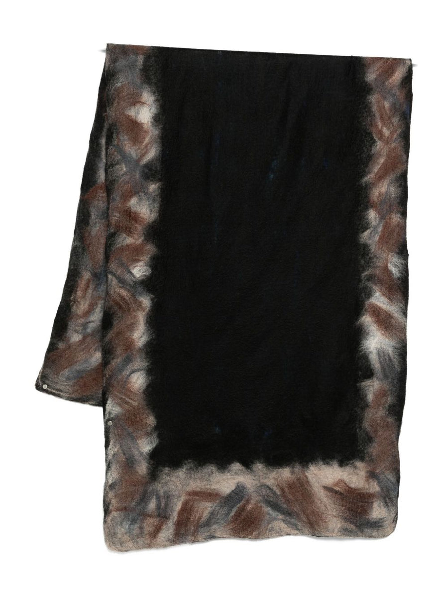 Silvana Manetti Cashmere Silk Scarf For Women With Jagged Edge And Luxurious Warmth