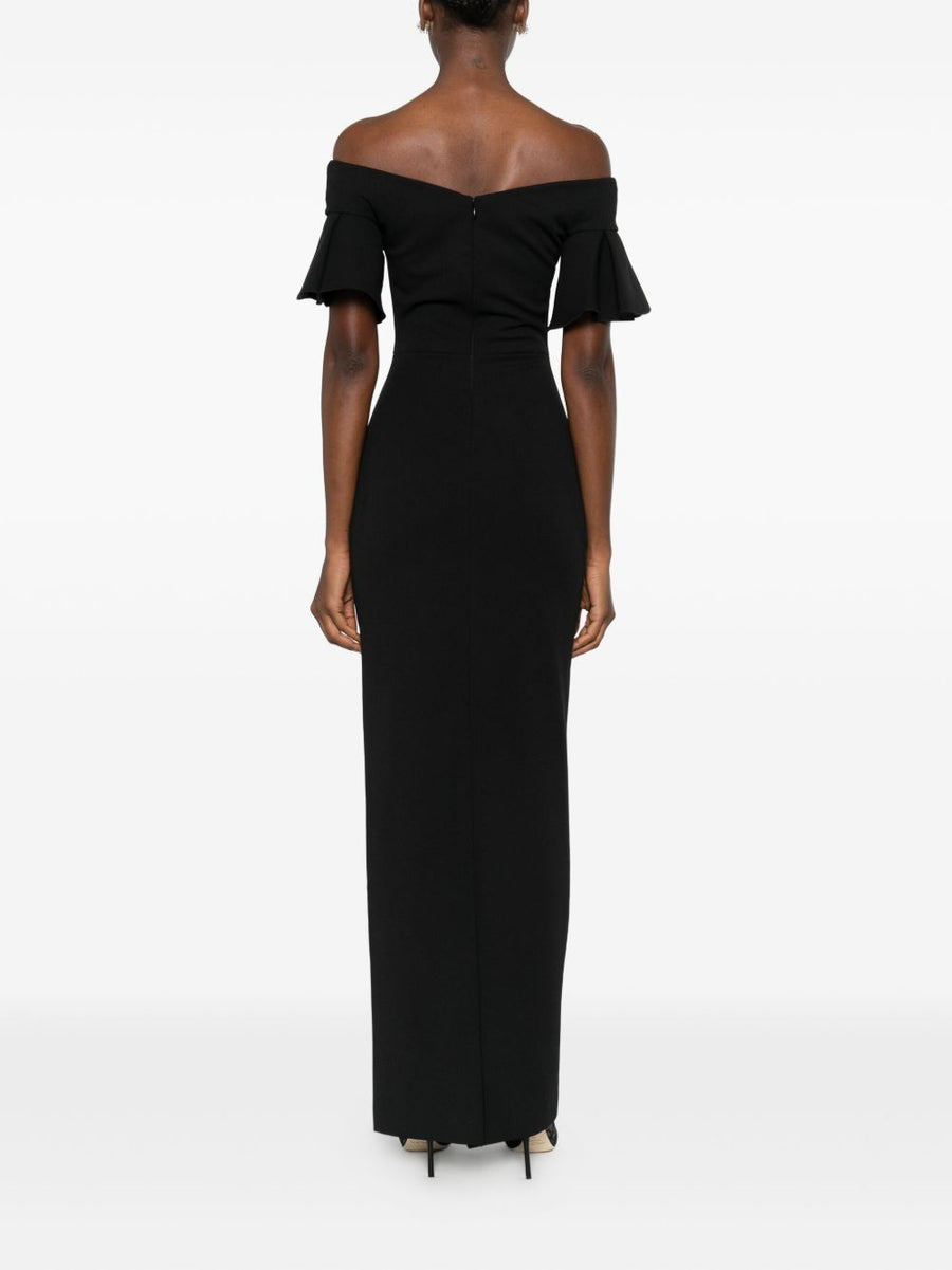 Solace London Cielo Maxi Dress for Women Off Shoulder Silhouette Versatile Day to Night Elegance