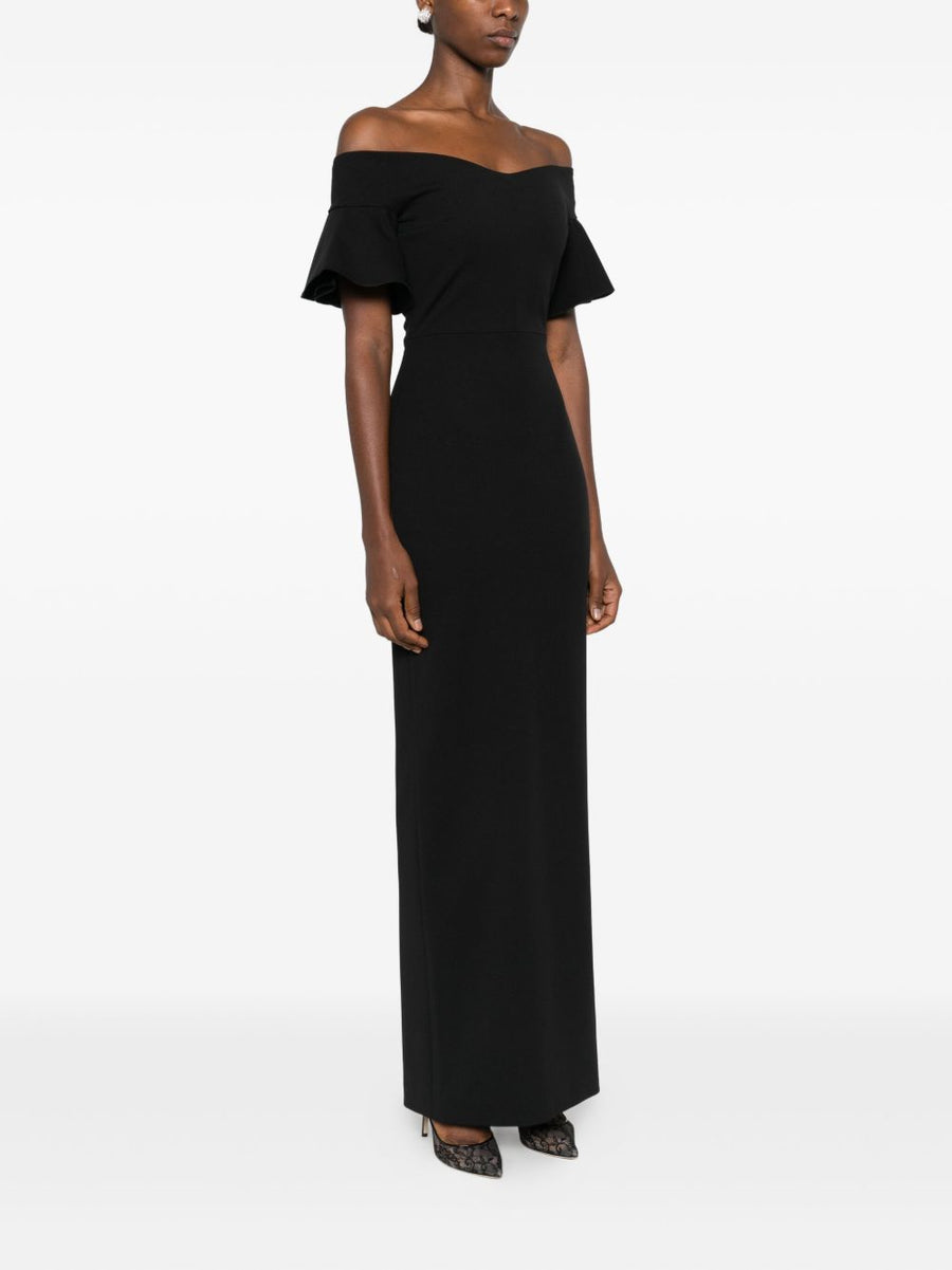 Solace London Cielo Maxi Dress for Women Off Shoulder Silhouette Versatile Day to Night Elegance