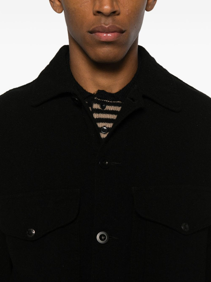 Junya Watanabe X Filson Iconic Wool Blend Jacket For Men With Button Front And Flap Pockets