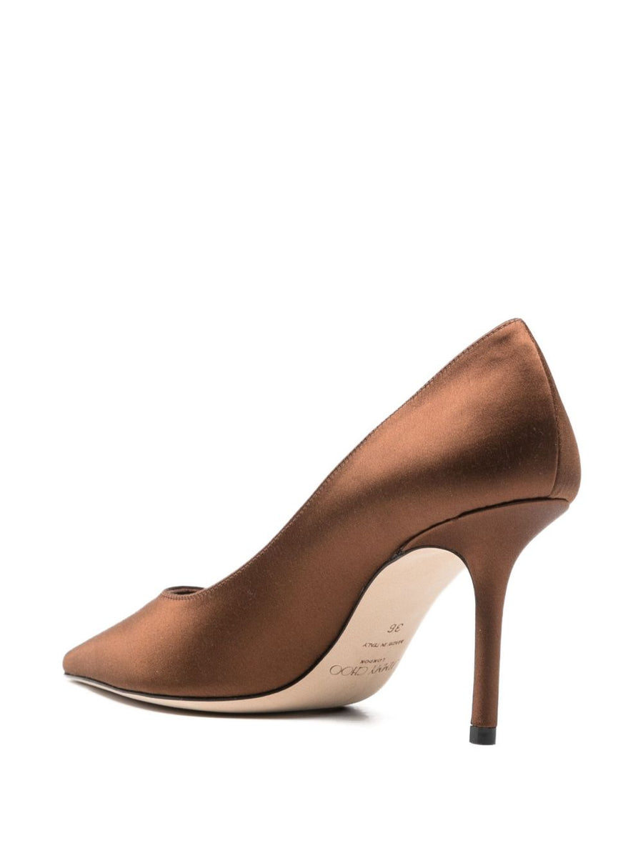 Jimmy Choo Love 85 Bronze Pumps For Women With Pointed Toe 85mm Stiletto Heel Luxury Evening Footwear