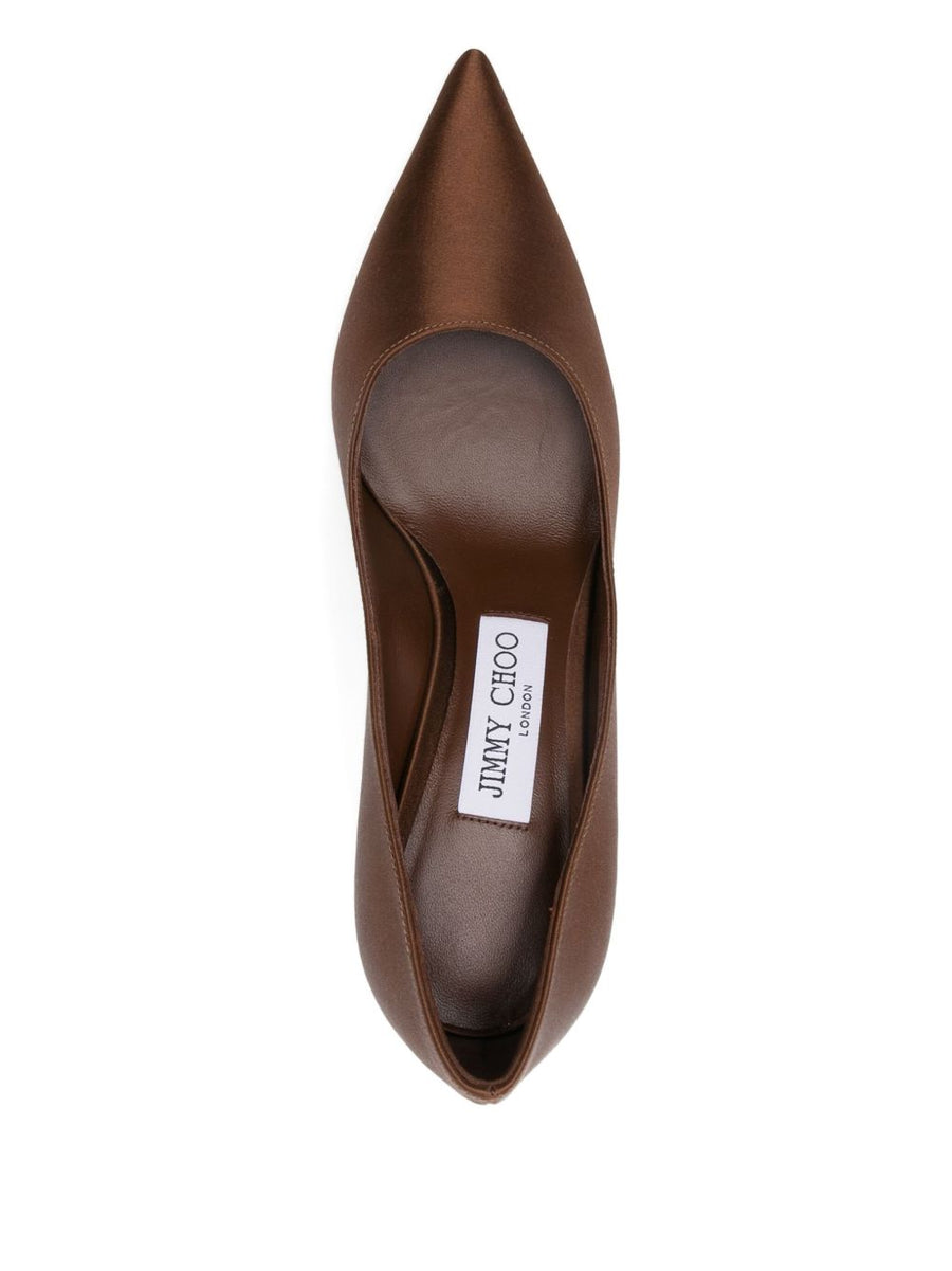 Jimmy Choo Love 85 Bronze Pumps For Women With Pointed Toe 85mm Stiletto Heel Luxury Evening Footwear