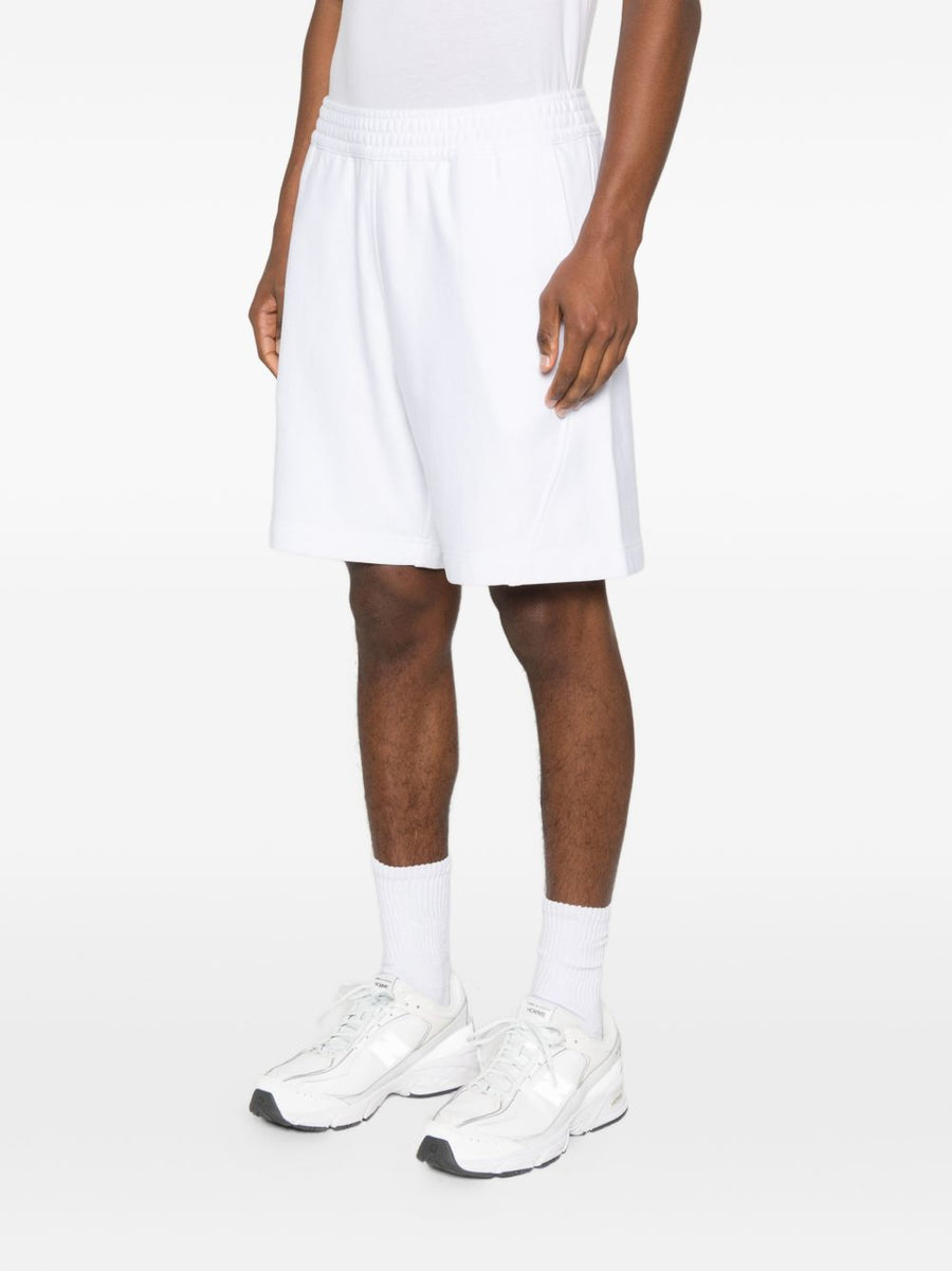 Givenchy Logo Cotton Shorts For Men Premium White 100 Percent Cotton With Logo Detail