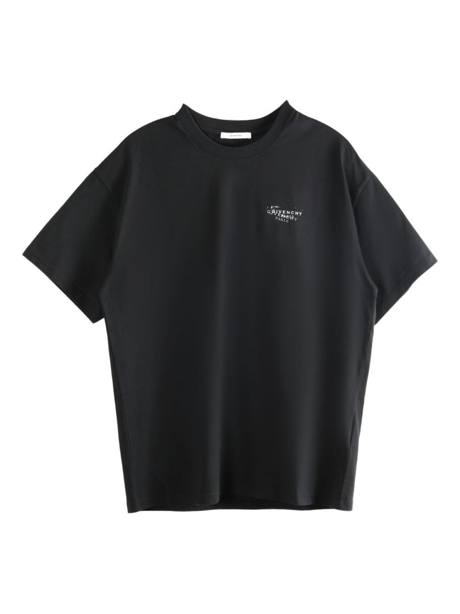 Givenchy Logo Pure Cotton T Shirt For Men Premium Front Print Tee With Bold Graphic Branding