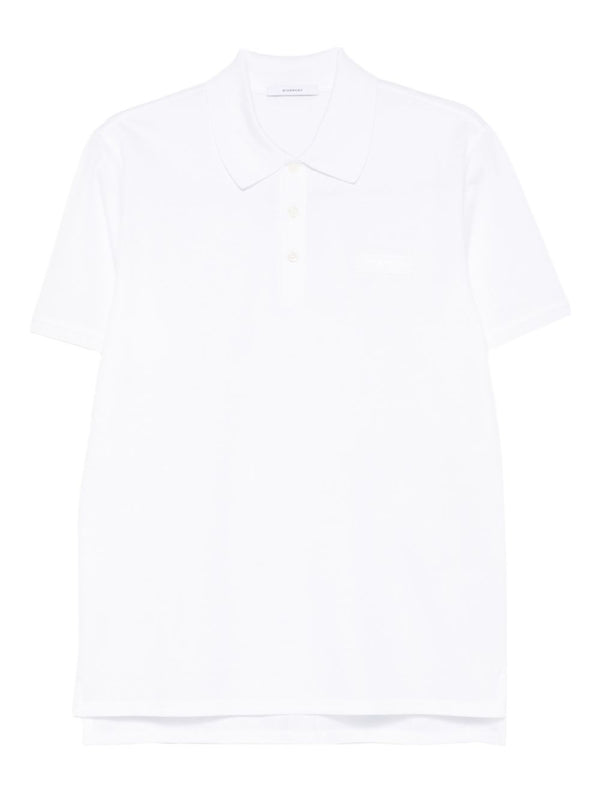 Givenchy Men's Cotton Polo Shirt White 100 Percent Cotton Breathable Refined Casual Essential