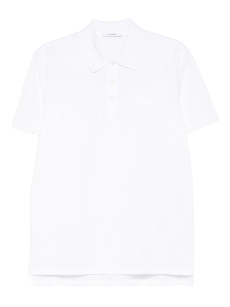 Givenchy Men's Cotton Polo Shirt White 100 Percent Cotton Breathable Refined Casual Essential
