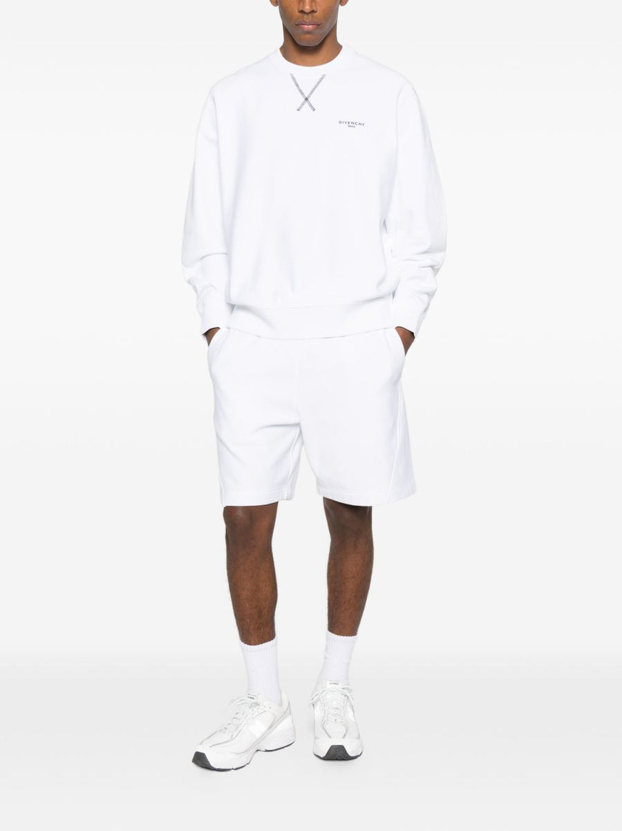 Givenchy Logo Cotton Hoodie For Men With Premium Comfort And White Embroidery Detail