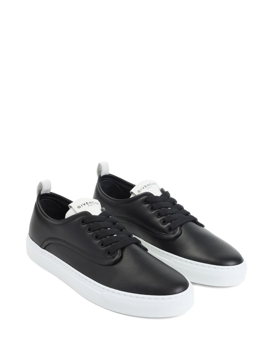Givenchy New City Leather Sneakers For Men Premium Calf Leather Black Lace Up Versatile