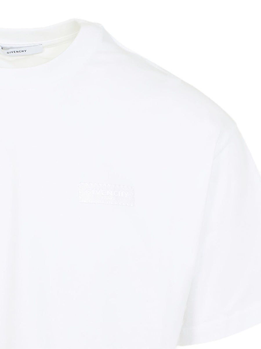 Givenchy Logo Cotton Tee For Men White 100% Cotton Timeless Luxury Essentials Wardrobe Staples