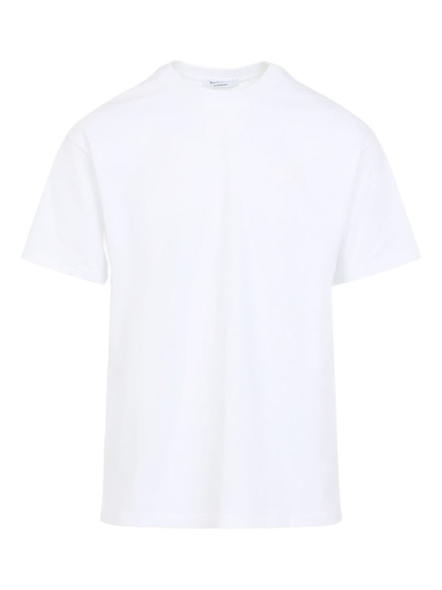 Givenchy Logo Cotton Tee For Men White 100% Cotton Timeless Luxury Essentials Wardrobe Staples