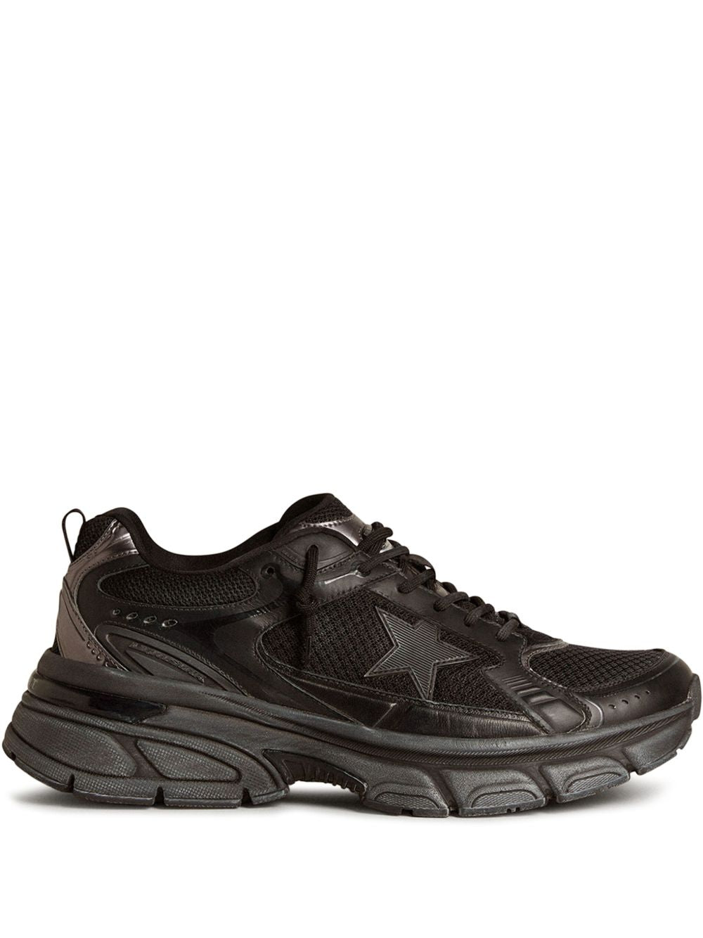 Golden Goose Women’s Lightstar with black leather Sneaker