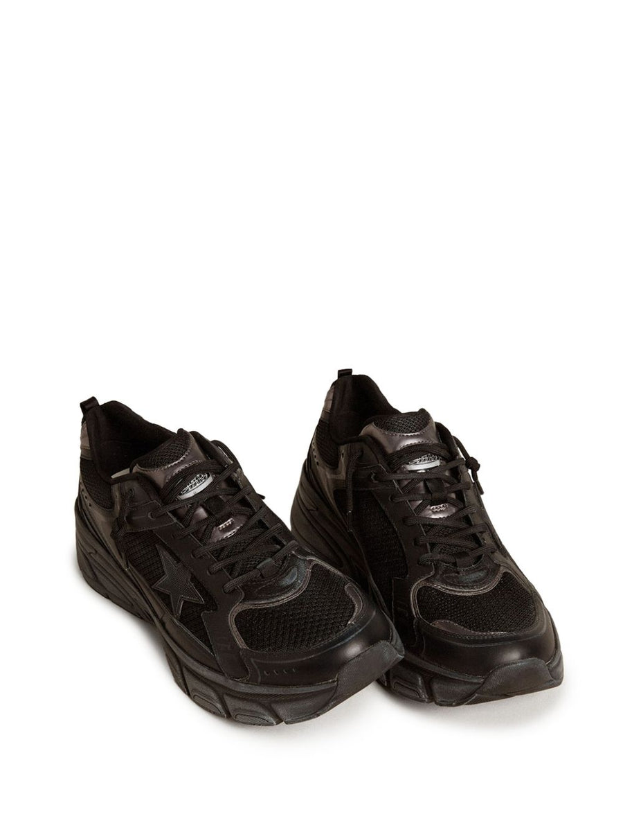 Golden Goose Lightstar Sneakers Women Black Leather Comfort