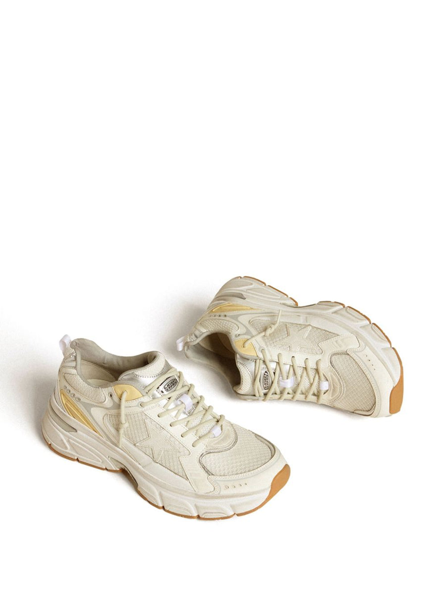 Golden Goose Lightstar Mens White Leather Sneaker With Iconic Star Detailing And All Day Comfort
