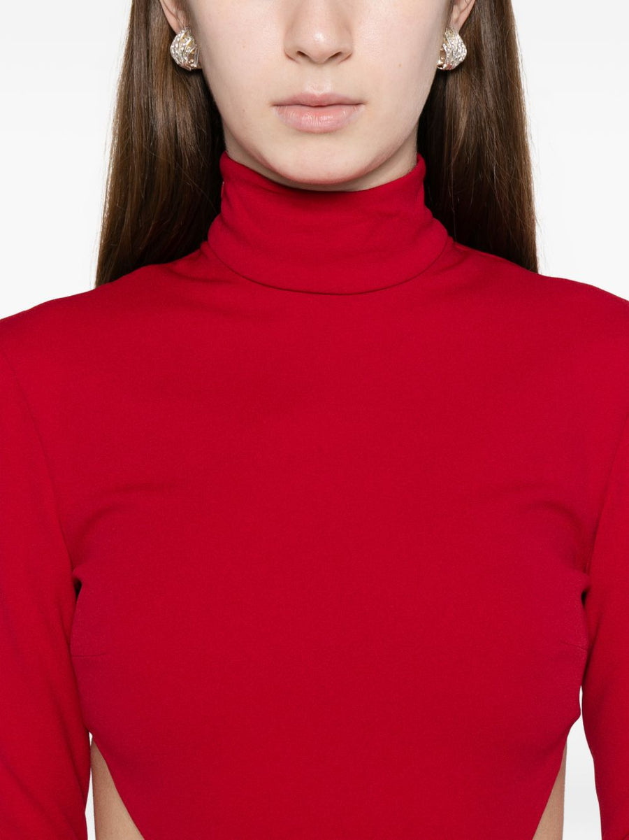 Solace London Wilma Maxi Dress Red Luxurious Back Cutout And Back Zip For Women Everywhere