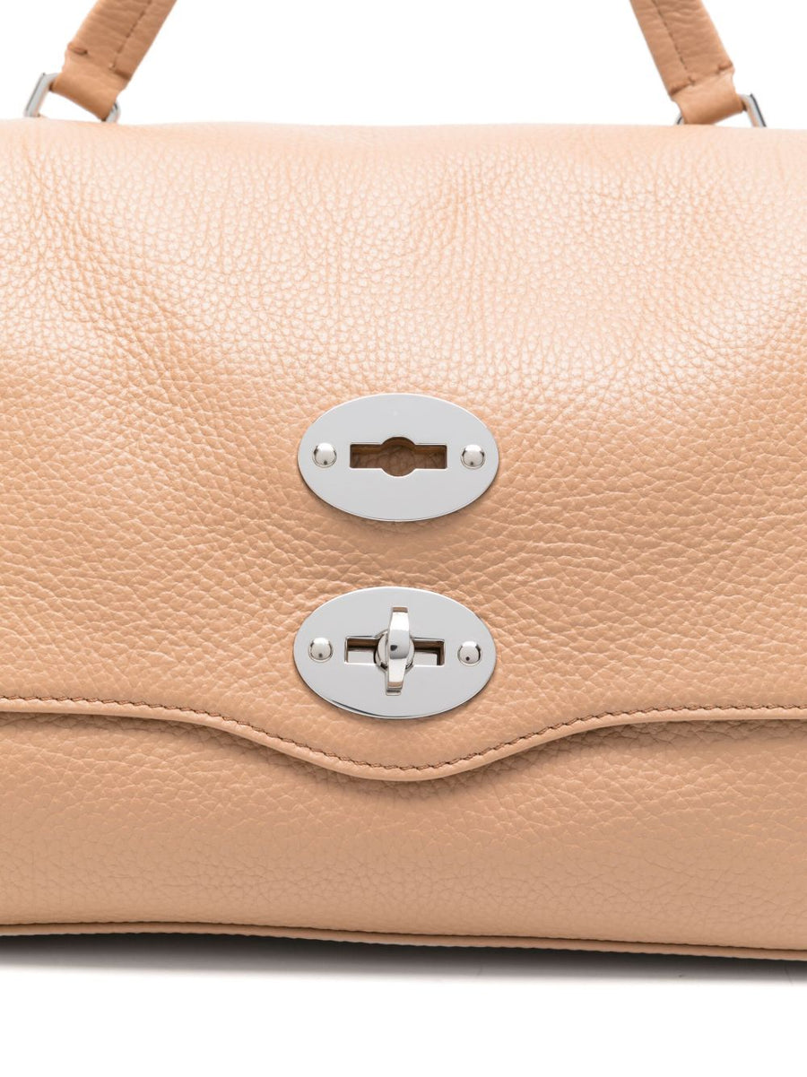 Zanellato Postina Small Bag Hammered Brown Leather For Women Dual Carry Versatile Everyday Luxury Handbag