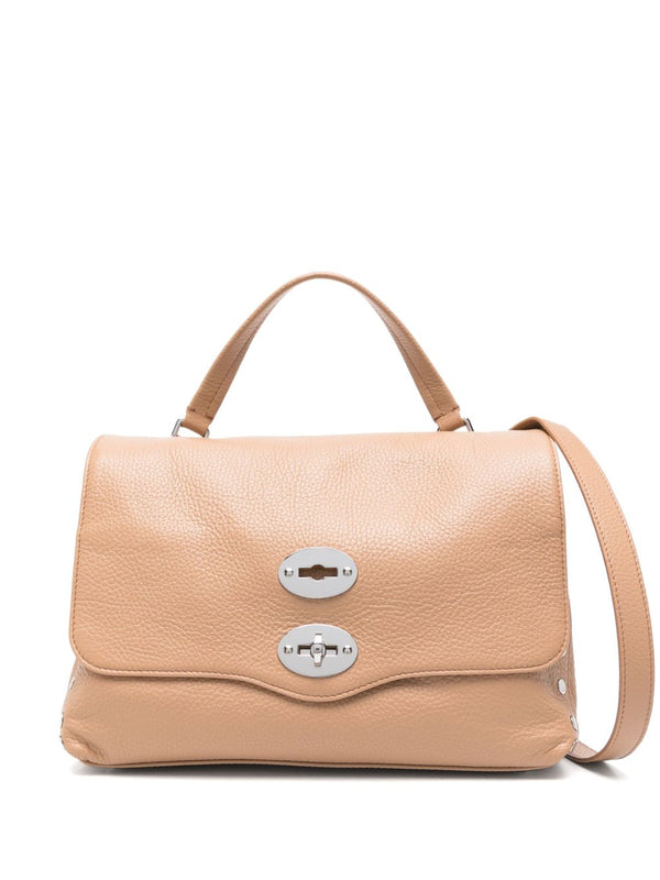 Zanellato Postina® Small Bag In Hammered Leather Brown Cantucci