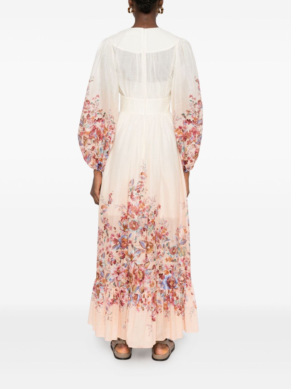 Zimmermann V-neck Awaken cotton maxi dress