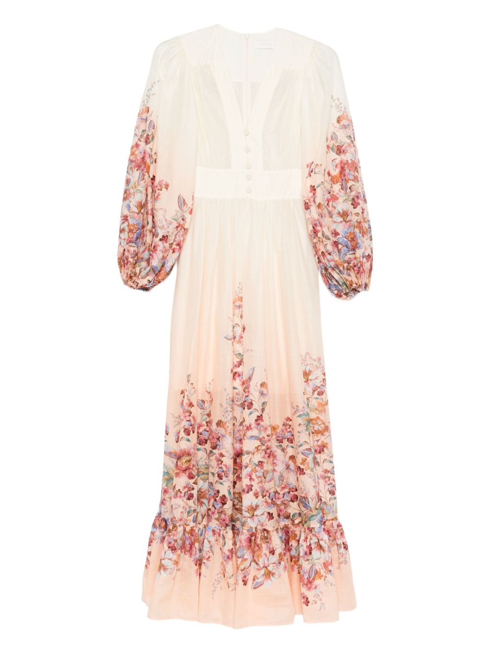 Zimmermann V-neck Awaken cotton maxi dress