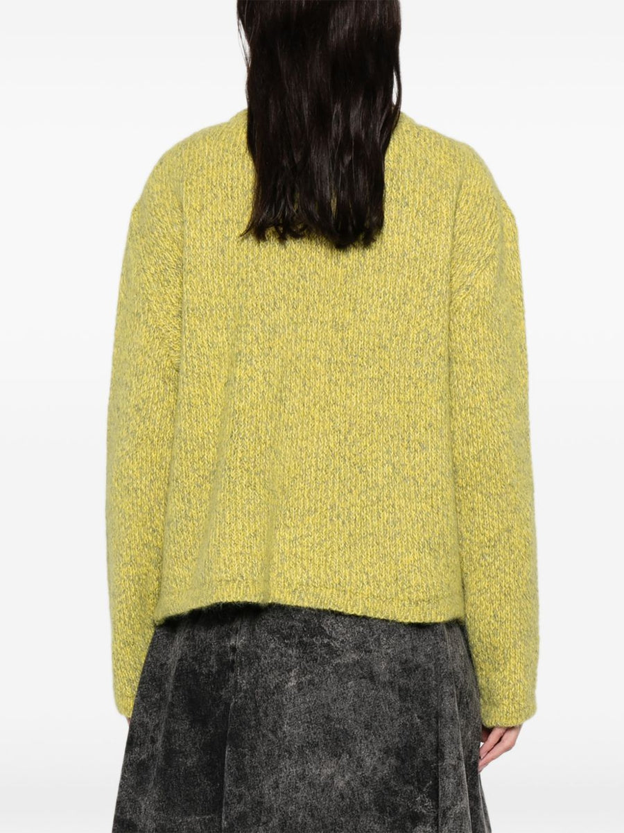 LN22 Open Front Jacket For Women Yellow Layerable Everyday Outerwear With Front Pockets