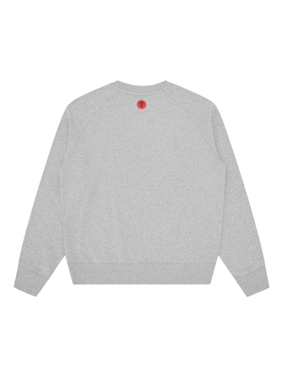 Icecream Running Dog Cotton Sweatshirt For Men Grey Crewneck With All Day Comfort