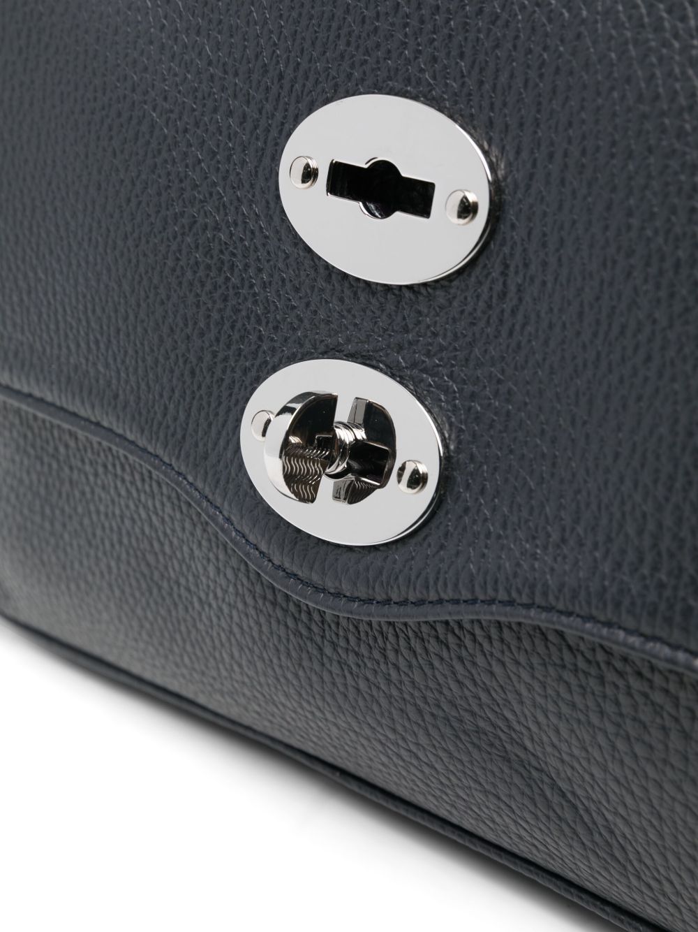 Zanellato Postina® Small Bag In Dark Navy Hammered Leather