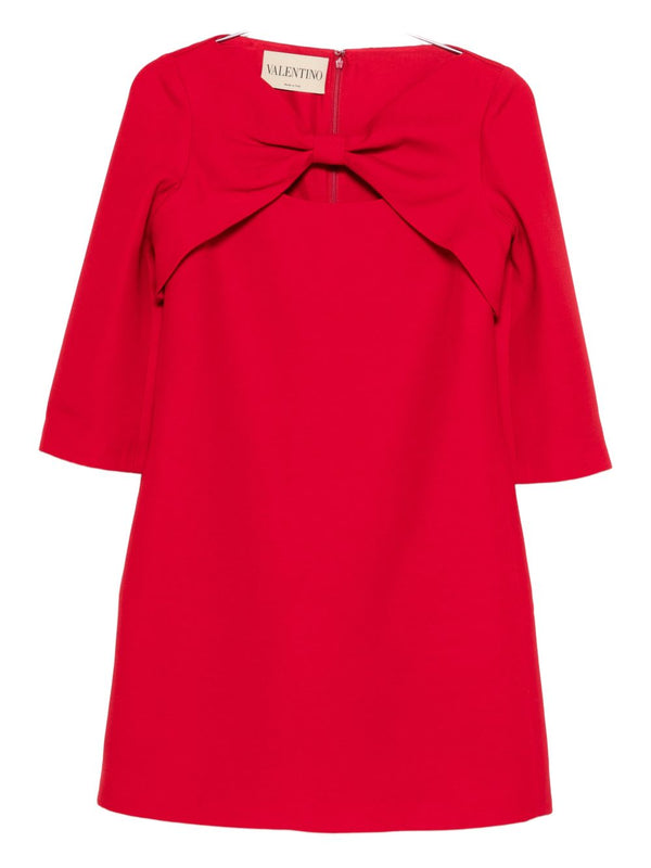 Valentino Wool and silk mini dress