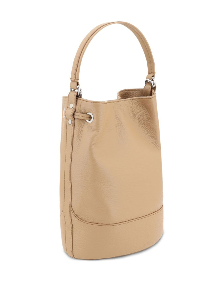 Zanellato Monda Small Bag Hammered Brown Cantucci Leather For Women Everyday Luxury Shoulder