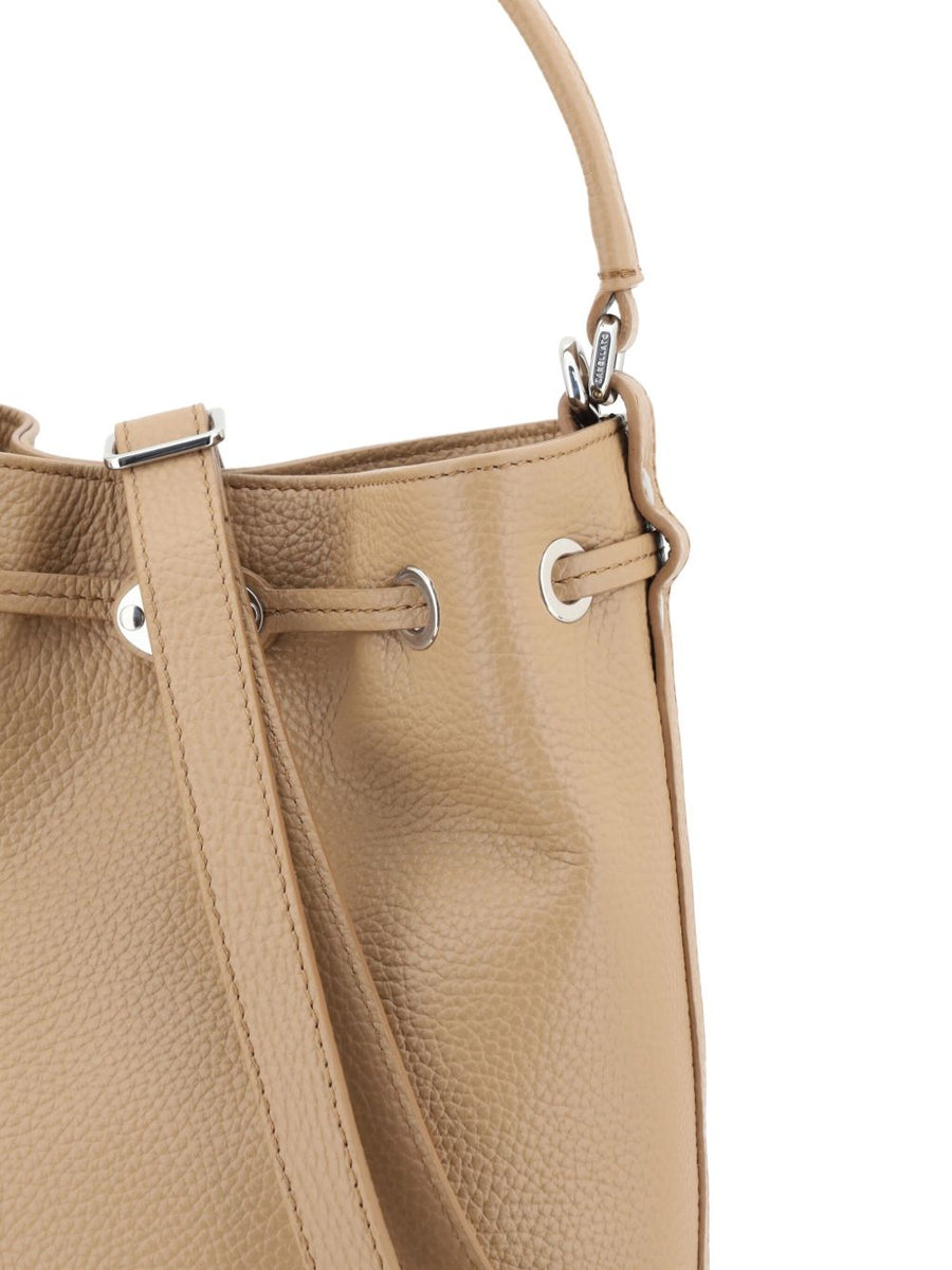Zanellato Monda Small Bag Hammered Brown Cantucci Leather For Women Everyday Luxury Shoulder