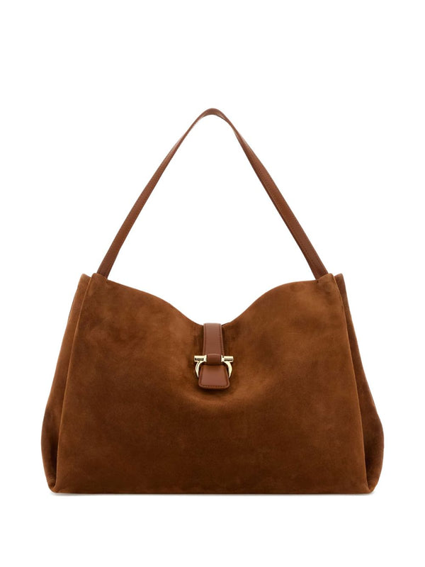 Ferragamo Suede Tote Bag