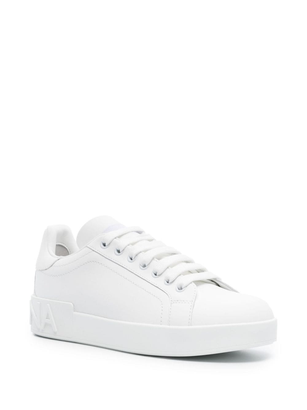 Dolce & Gabbana-Portofino' sneaker in white calf leather.