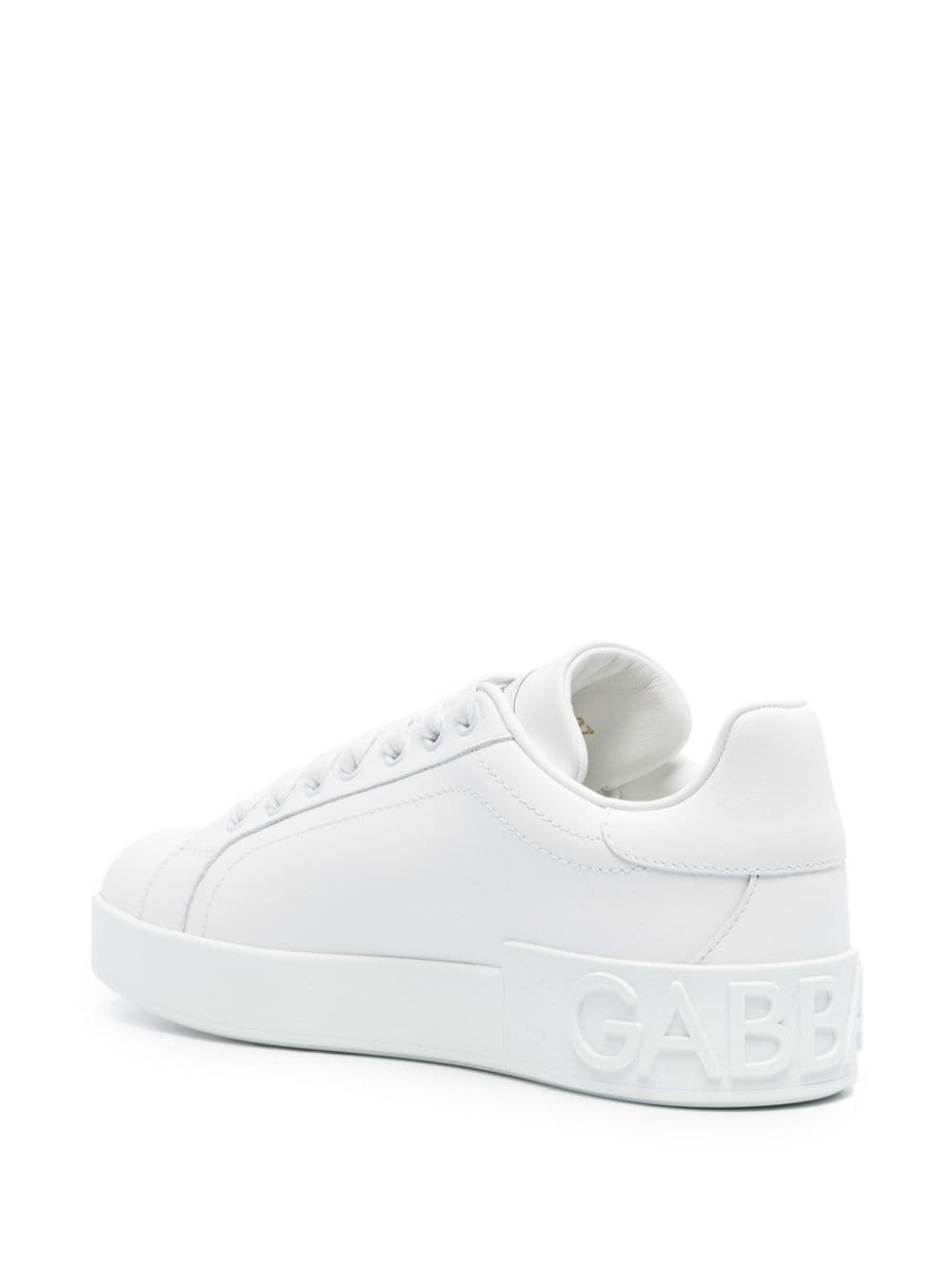 Dolce & Gabbana-Portofino' sneaker in white calf leather.