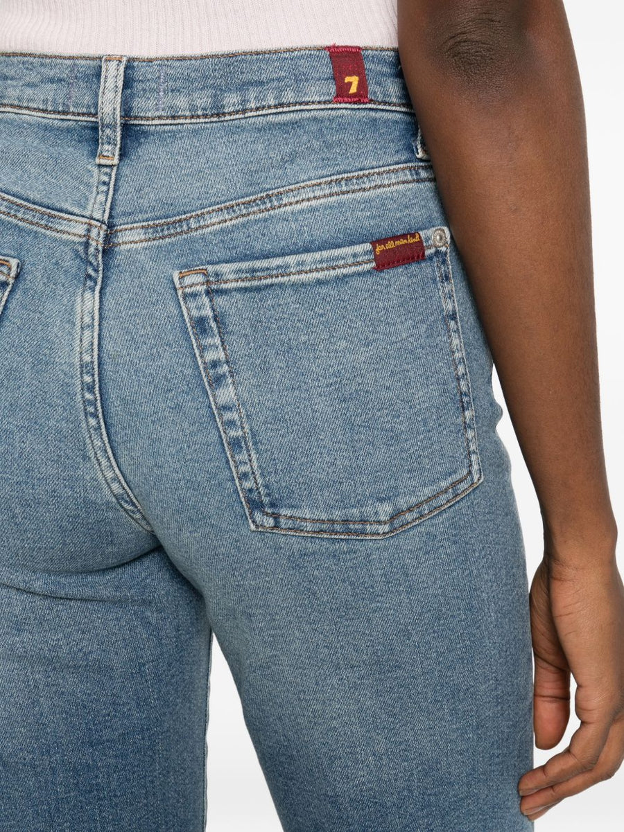 Dojo Denim Jeans Navy For Women Seven Luxurious Cotton Rich Comfort Modern Silhouette