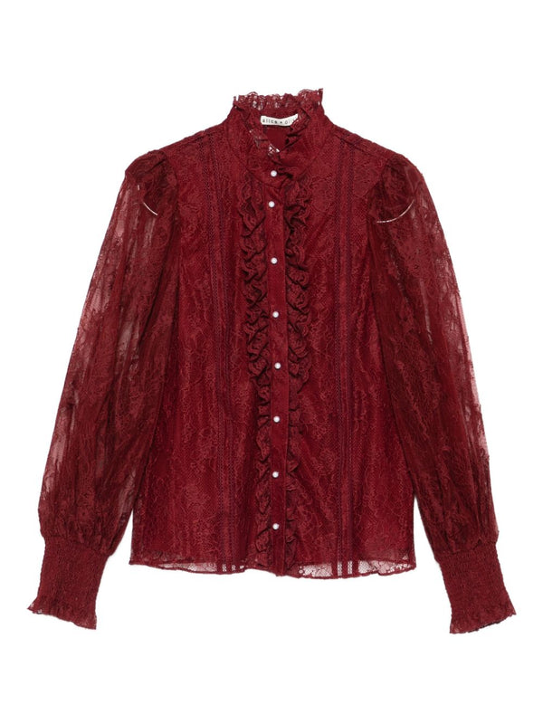 Alice + Olivia Eugenia embroidered blouse